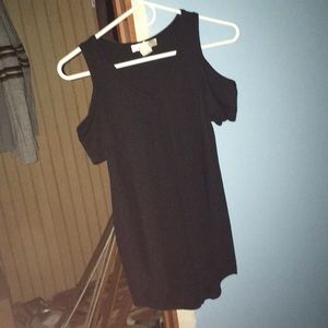 Black off the shoulder.